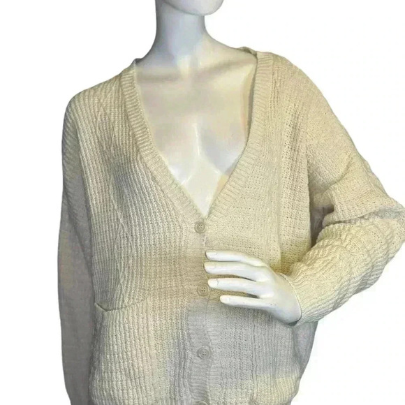 Monica Cordera Chunky Cardigan ivory. - Picture 2 of 15